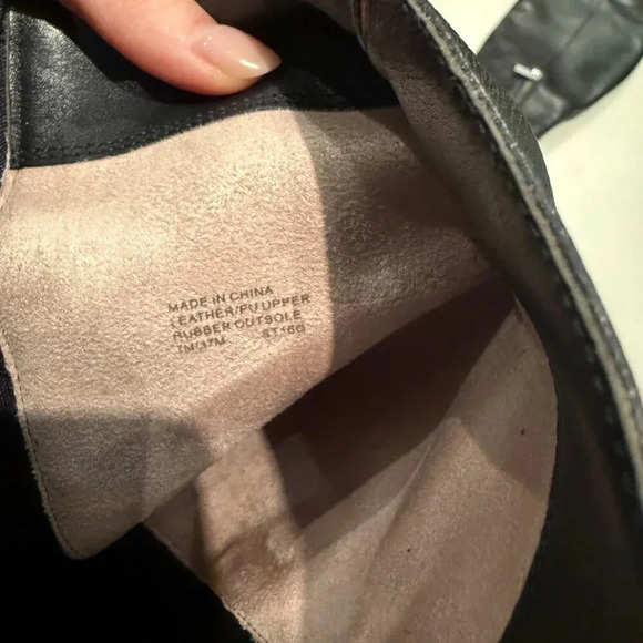 Black Leather  Knee High Heeled Boots, Michael Kors, Size 7 - Picture 10 of 10